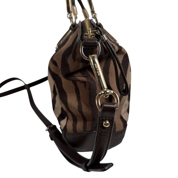 COACH Madison Kelsey Zebra Print Satchel Shoulder Crossbody Bag 28093 *No Tag - Picture 7 of 12